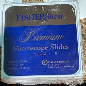 Blue and Brown Microscope Slides